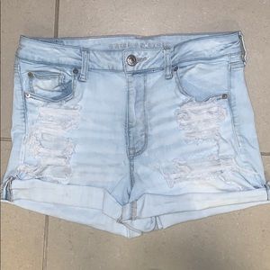 American Eagle High Rise denim shorts
